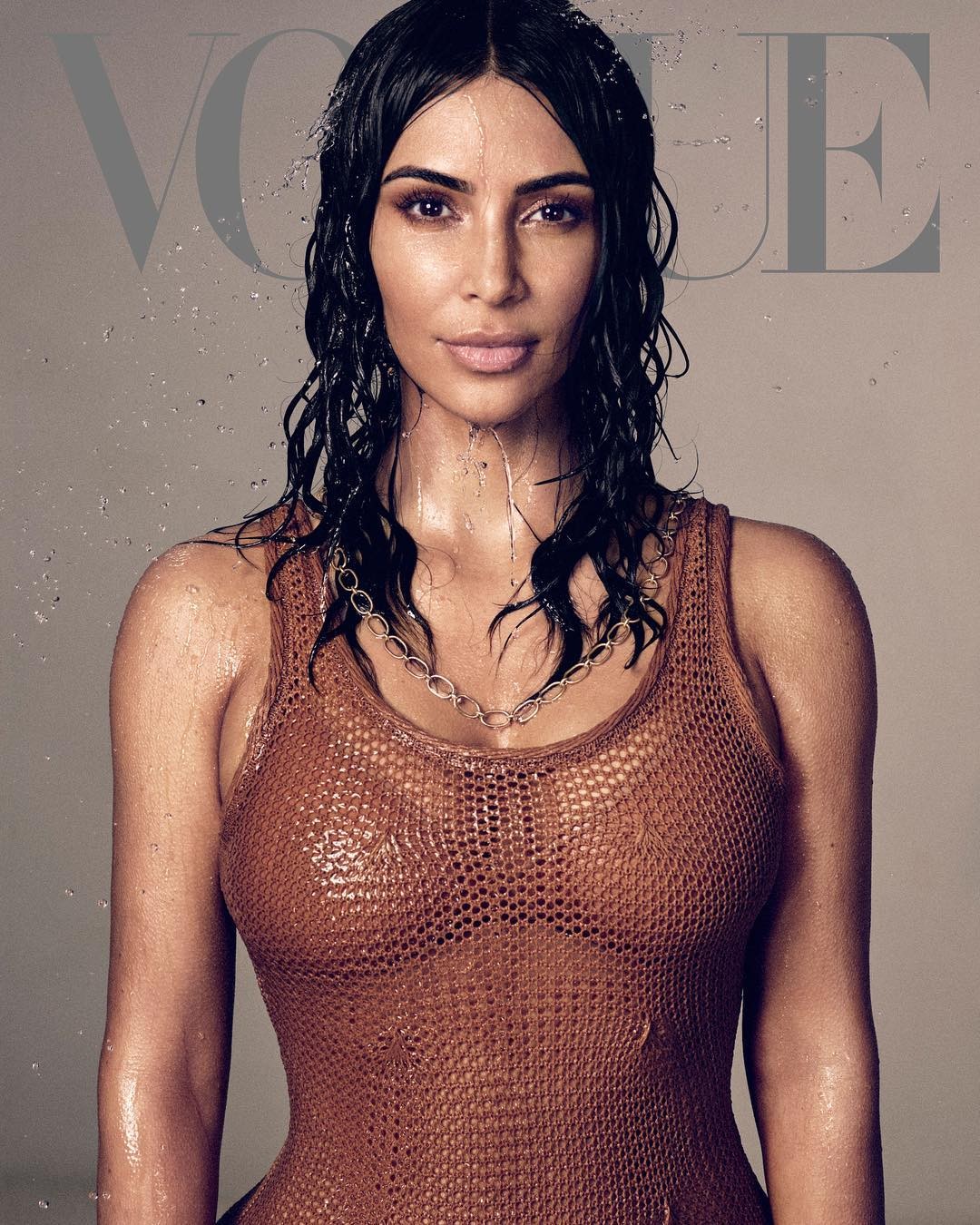 Kim Kardashian Sexy Vogue 2019