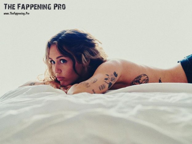 Miley Cyrus Nude For "Jaded" Video Premiere